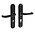 Intersteel Rear door hardware 55mm with core pull protection - matte black