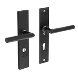 Intersteel Rear door hardware 55mm with core pull protection - matte black