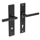 Intersteel Security fitting rear door 92mm with core pull protection - matte black