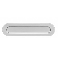 Intersteel Letter plate oval with spring brushed in stainless steel