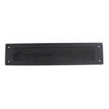 Intersteel Draft barrier rectangular in stainless steel matt black