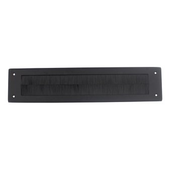 Intersteel Draft barrier rectangular in stainless steel matt black - Intersteel