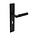 Intersteel Deurkruk Bau-Stil sleutelgat 56mm  op schild in mat zwart - Intersteel