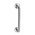 Intersteel Door handle on round rosette 275mm brushed stainless steel - Intersteel