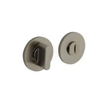 Olivari toilet lock / bathroom lock round - nickel matt titanium PVD