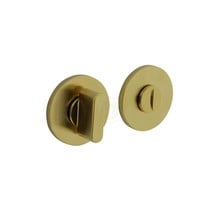 Olivari toilet lock / bathroom lock round - brass matt titanium PVD
