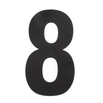 Intersteel House number 8 XXL height 50cm stainless steel/matt black from Intersteel