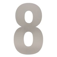 Intersteel House number 8 - XXL height 50 cm stainless steel brushed from Intersteel