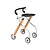 Trustcare Let's Go Indoor walker - beech / silver + tray and basket - TrustCare