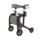 Able2 Neptune rollator - matte black - with rollator bag and back strap - Able2