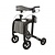 Able2 Neptun-Rollator - mattschwarz - mit Rollator-Tasche und Rückengurt - Able2