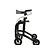 Able2 Neptune rollator - matte black - with rollator bag and back strap - Able2