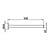 Keuco Towel holder 340mm series Plan Black Keuco