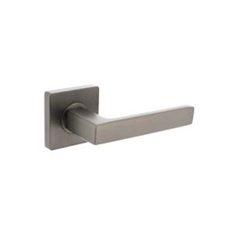 Intersteel Door handle Hera on square in anthracite gray - Intersteel