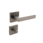 Intersteel Door handle Hera on rosette + toilet lock in anthracite gray - Intersteel