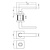 Intersteel Deurkruk Hera op rozet + wc-sluiting in antracietgrijs - Intersteel