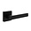 Intersteel Door handle Hera on square in matt black - Intersteel