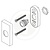 Intersteel Doorbell - Bell push button rectangular brushed in stainless steel - Intersteel