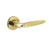 Intersteel Door handle Cigar on rosette in brass lacquered - Intersteel