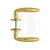 Intersteel Door handle Cigar on rosette in brass lacquered - Intersteel