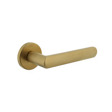Intersteel Door handle Sora on rosette in brass matt titanium PVD - Intersteel