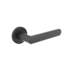Intersteel Door handle Sora on rosette in gray - Intersteel