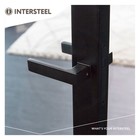 Intersteel Amsterdam door handle minimalist rosette matt black from Intersteel