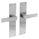 Intersteel Amsterdam door handle blind on shield in stainless steel from Intersteel