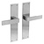 Intersteel Amsterdam door handle blind on shield in stainless steel from Intersteel