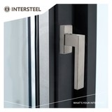 Intersteel Window handle Amsterdam rectangular rosette brushed stainless steel from Intersteel