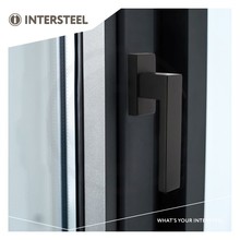 Intersteel Window handle Amsterdam rectangular rosette stainless steel black mat from Intersteel