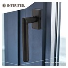 Intersteel Window handle Jura rectangular rosette stainless steel black matt from Intersteel