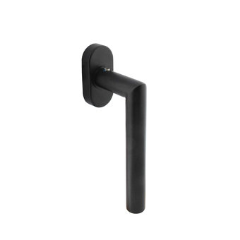 Intersteel Window handle Jura on oval rosette stainless steel black matt from Intersteel