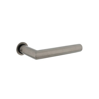 Intersteel Door handle Jura minimalist rosette brushed stainless steel Intersteel