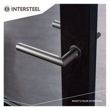 Intersteel Door handle Jura minimalist rosette stainless steel anthracite gray Intersteel