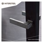 Intersteel Amsterdam door handle minimalist rosette stainless steel anthracite gray Intersteel