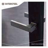 Intersteel Deurkruk Amsterdam minimalistische rozet rvs antracietgrijs Intersteel