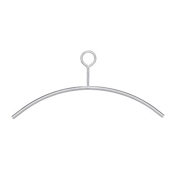Intersteel Clothes hanger closed eye stainless steel brushed from Intersteel