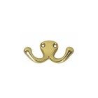 Intersteel Coat hook ship model double - lacquered brass - Intersteel