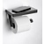 Keuco Toilet paper roll holder with shelf Reva Black Keuco