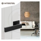 Intersteel Deurkruk Amsterdam op rozet in mat zwart - Intersteel