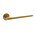 Intersteel Shiraat door handle on rosette - concealed on one side Right - brass matt