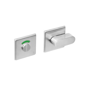 Intersteel Rosette toilet / bathroom closure 50x50x5mm with comfort button brushed stainless steel Intersteel