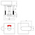 Intersteel Rosette toilet / bathroom closure 50x50x5mm with comfort button brushed stainless steel Intersteel