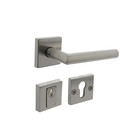 Intersteel set Rear door fitting - Security fitting SKG*** square rosette with core pull protection Intersteel