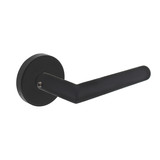 Intersteel Back door fitting - Jura door handle on solid round rosette - matt black - Intersteel