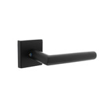 Intersteel Back door fitting - Jura door handle on solid square rosette - matt black - Intersteel