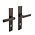 Intersteel Türgriff Hera Schlüsselloch 78mm auf Schild in anthrazitgrau von Intersteel