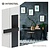 Intersteel Amsterdam door handle blind on shield in matt black from Intersteel