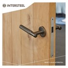 Intersteel Deurkruk Rombo op rozet in rvs antracietgrijs - Intersteel